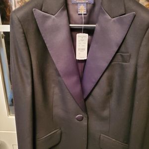 Brooks Brothers Tuxedo jacket and long skirt  100% wool NWT